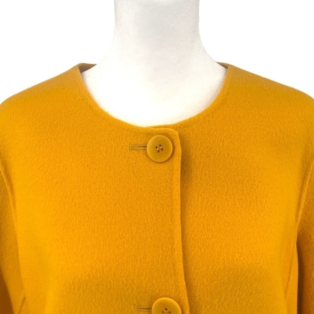 Talbots Double Face Soft Wool Jacket, Mustard, Si… - image 2